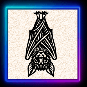 Hanging Bat Boo Halloween Wall Art Home Decor