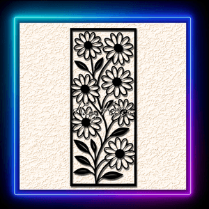 Daises Flower Garden 2 Wall Art Home Decor