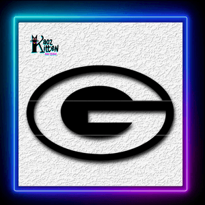 Green Bay Packers Logo Football Wall Art Home Decor
