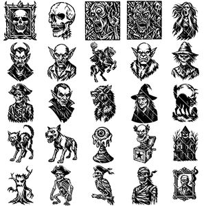 Sinister Halloween Characters SVG Bundle 