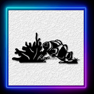 Clownfish Ocean Reef Nautical Wall Art Home Decor