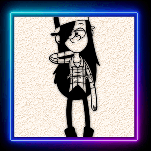 Gravity Falls Character Girl Wall Art Home Decor