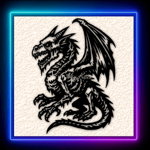 Zombie Dragon 7 Wall Art Home Decor