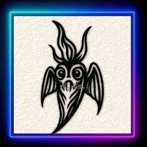 Ghost Bat Pepper Wall Art Home Decor