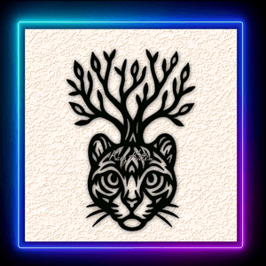 Cat Tree Life Wall Art Home Decor