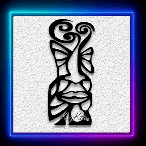 Totem Face African Cubism Wall Art Home Decor