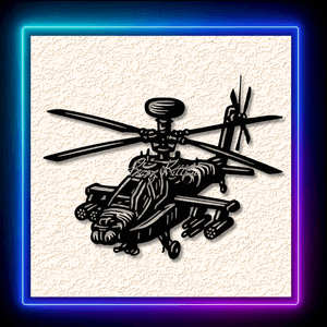 Military Helicopter Wall Art Home Decor