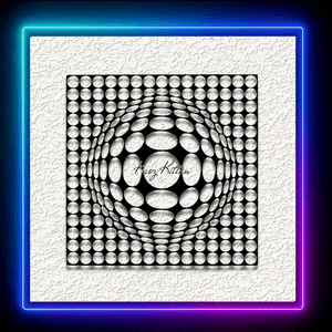 3D Optical Illusion Sphere Wall Art Home Decor