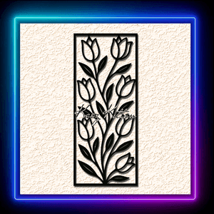 Tulip Floral Garden Wall Art Home Decor