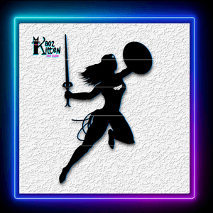 Wonder Woman Shield Super Hero Fanart Wall Art Home Decor