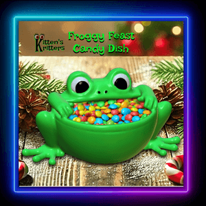 Christmas Froggy Feast Candy Dish