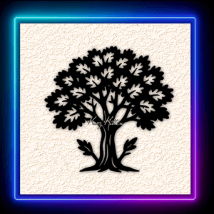 Farm Oak Tree Wall Art Home Decor