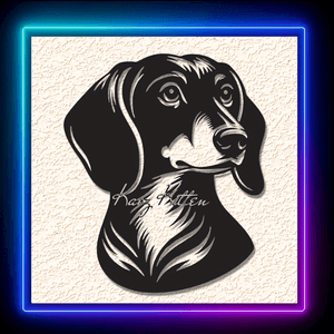 Dashund Portrait Good Boy Wall Art Home Decor