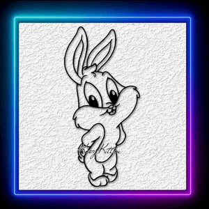 Baby Bugs Bunny Wall Art Looney Tunes Fanart Home Decor