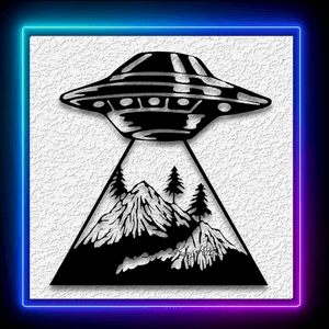 Flying Saucer Wall Art Alien Spaceship Home Decor