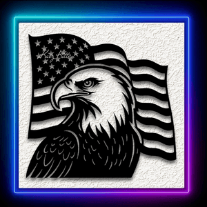 Eagle Flag Memorial Day Wall Art Home Decor