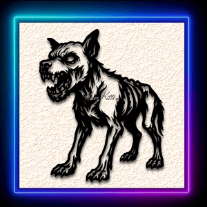 Halloween Zombie Dog Wall Art Home Decor