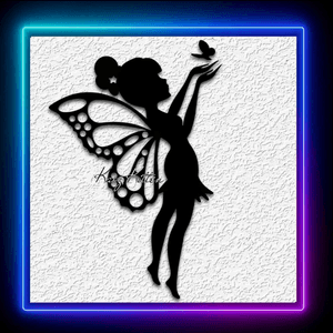 Forest Fairy with Butterfly Garden Fairie Home Decor