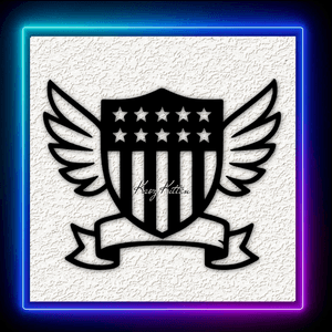 USA Stars Stripes Wall Art Home Decor