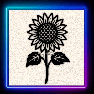 Garden Sunflower Leaves Wall Art Home Decor