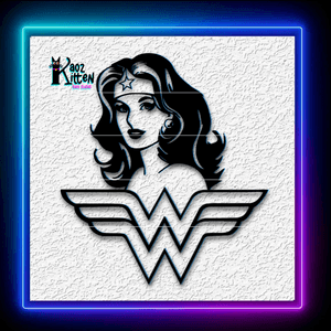 Wonder Woman Logo Lynda Carter Super Hero Fanart Wall Art Home Decor