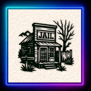 Ghost Town Jail Wall Art Home Decor