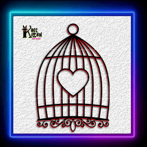 Birdcage Heart Bird Cage Wall Art Home Decor