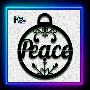 Peace Ornament Christmas Wall Art Home Decor