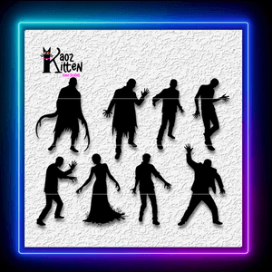 Zombie Halloween Pack Mini Wall Decor Undead Decoration Wall Art Home Decor