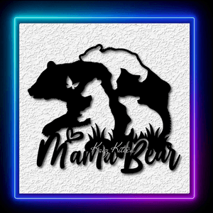 Mama Bear Cabin Wall Art Home Decor