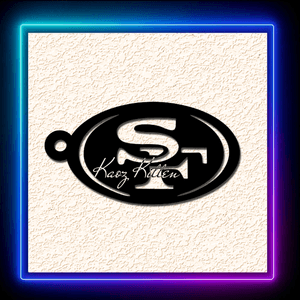 San Francisco 49ers Sf Oval Logo Keychain