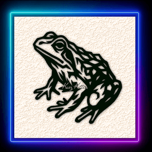 Realistic Pond Frog Aquatic Wall Art Home Decor