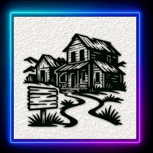 Haunted Ghost Town 1 Wall Art Home Decor