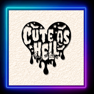 Halloween Romance Couple Wall Art Home Decor