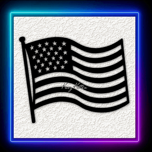 USA Flag 9 Wall Art Home Decor