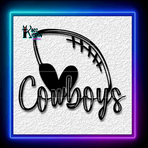 Dallas Cowboys Football Team Love Wall Art Home Decor