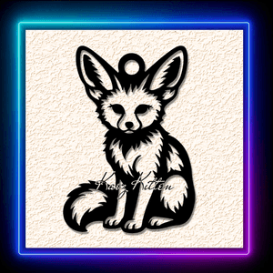 Fox Lovers Long Haired Keychain Earring