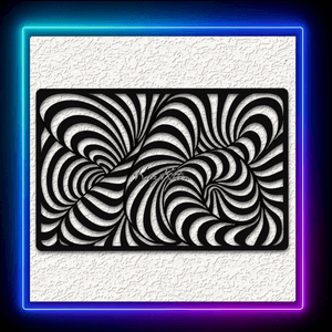 Optical Illusion Swirls Wall Art Home Decor