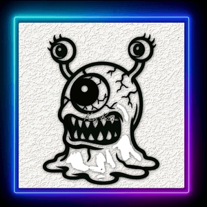 Eyeball Monster Wall Art Home Decor