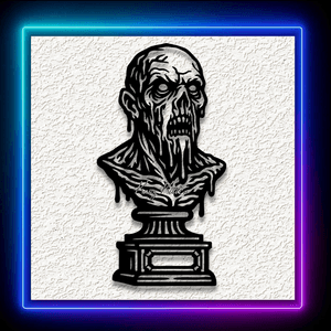 Haunted Zombie Bust Wall Art Home Decor