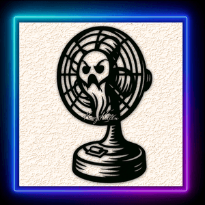 Haunted House Fan Wall Art Home Decor