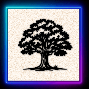 Country Oak Tree Wall Art Home Decor