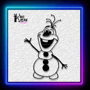 Olaf Wall Art Disney Frozen Snowman Fanart Decor Wall Art Home Decor