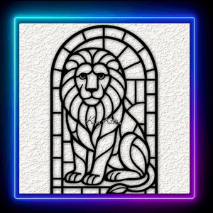 Glass Lion 7 Wall Art Home Decor