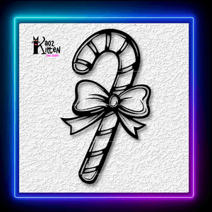 Christmas Candy Cane Ornament Xmas Wall Art Decor Wall Art Home Decor