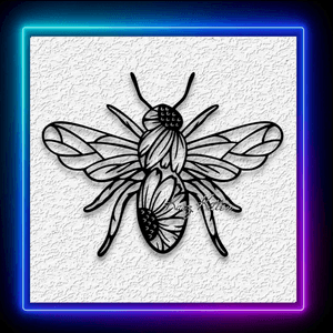 Sunflower Honey Bee Wall Art Honeybee Flower Home Decor