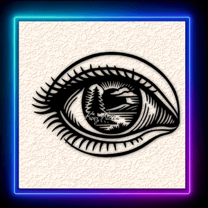 Eyeball Scenery Wall Art Home Decor