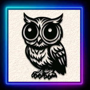 Baby Owl Bird Wall Art Home Decor