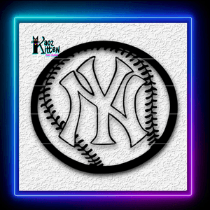 New York Yankees Baseball Logo Sports Team Sign Wall Art Home Decor