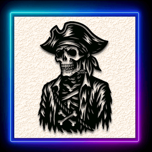 Halloween Skeleton Pirate Wall Art Home Decor
